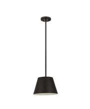 Maddox 1 Light 12" Pendant in Matte Black