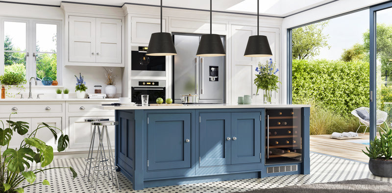 Maddox 1 Light 12" Pendant in Matte Black in a room setting