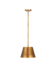 Maddox 1 Light 12" Pendant in Rubbed Brass