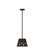 Katie 1 Light 12" Pendant in Matte Black