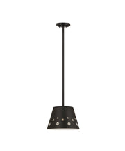 Katie 1 Light 12" Pendant in Matte Black