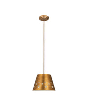 Katie 1 Light 12" Pendant in Rubbed Brass