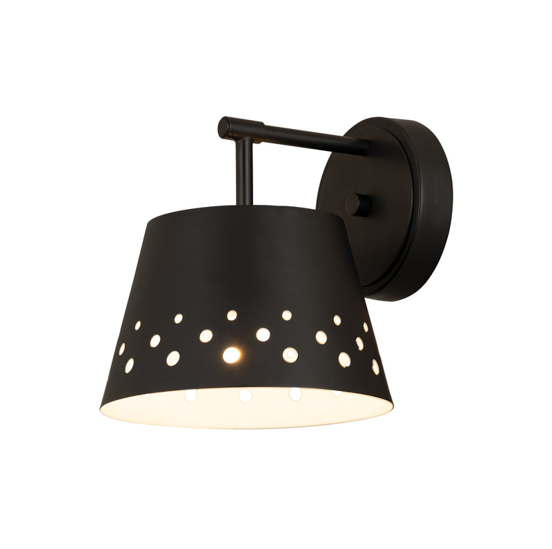 Katie 1 Light 8" Wall Sconce in Matte Black
