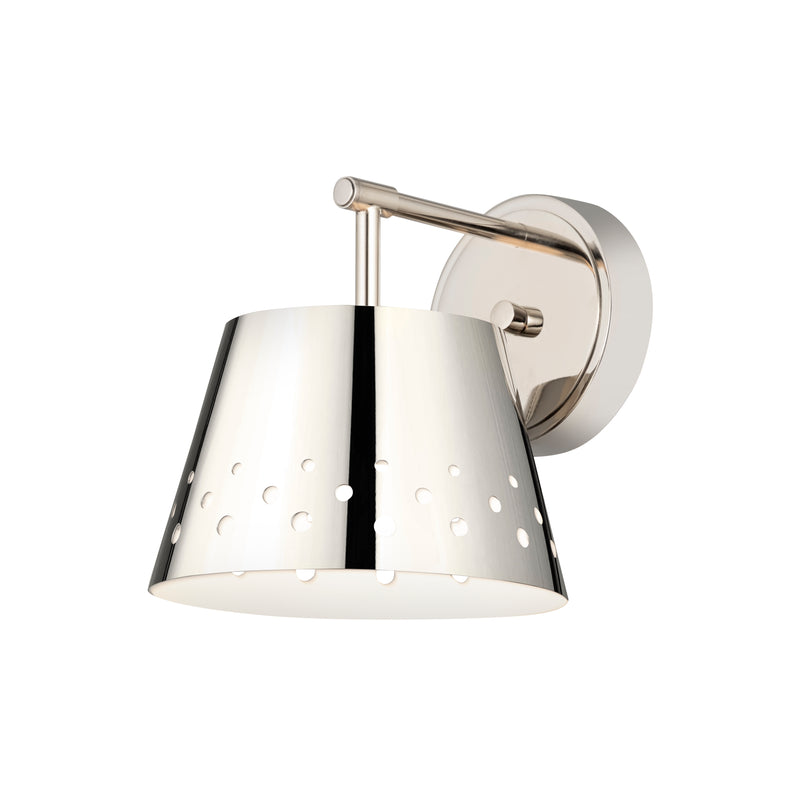 Katie 1 Light 8" Wall Sconce in Polished Nickel