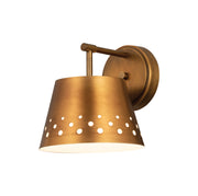Katie 1 Light 8" Wall Sconce in Rubbed Brass