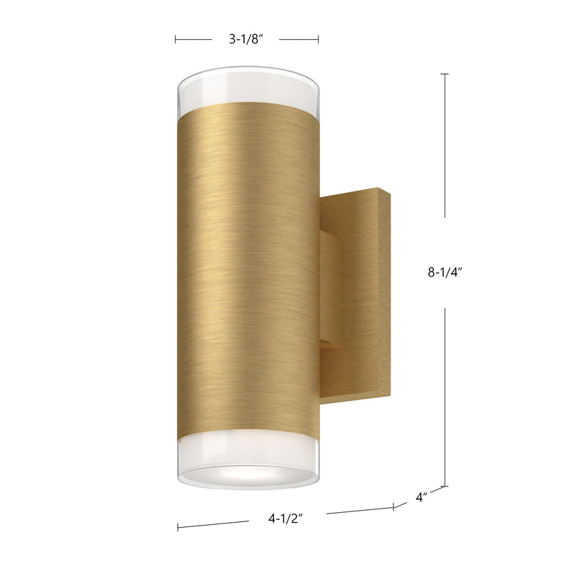 Norfolk 8" Wall Sconce in Brushed Gold