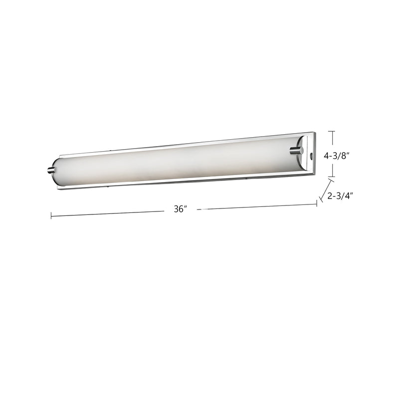 Charlotte 36" Vanity Light in Chrome