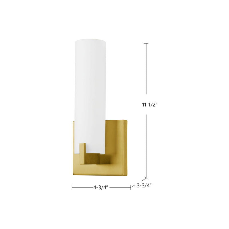 Elizabeth 12" Wall Sconce in Brushed Gold
