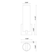 Elizabeth 12" Wall Sconce in Chrome