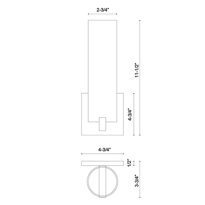 Elizabeth 12" Wall Sconce in Chrome