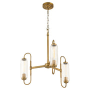 Whitmire 24" Tall 3 Light Chandelier in Brushed Brass
