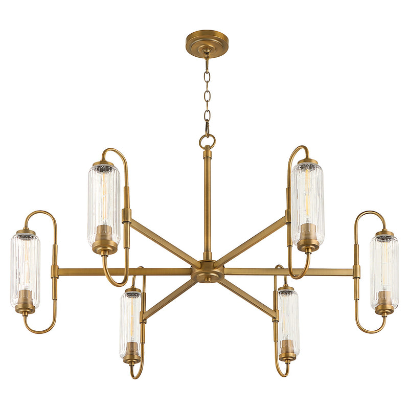 Whitmire 6 Light Chandelier in Brushed Brass