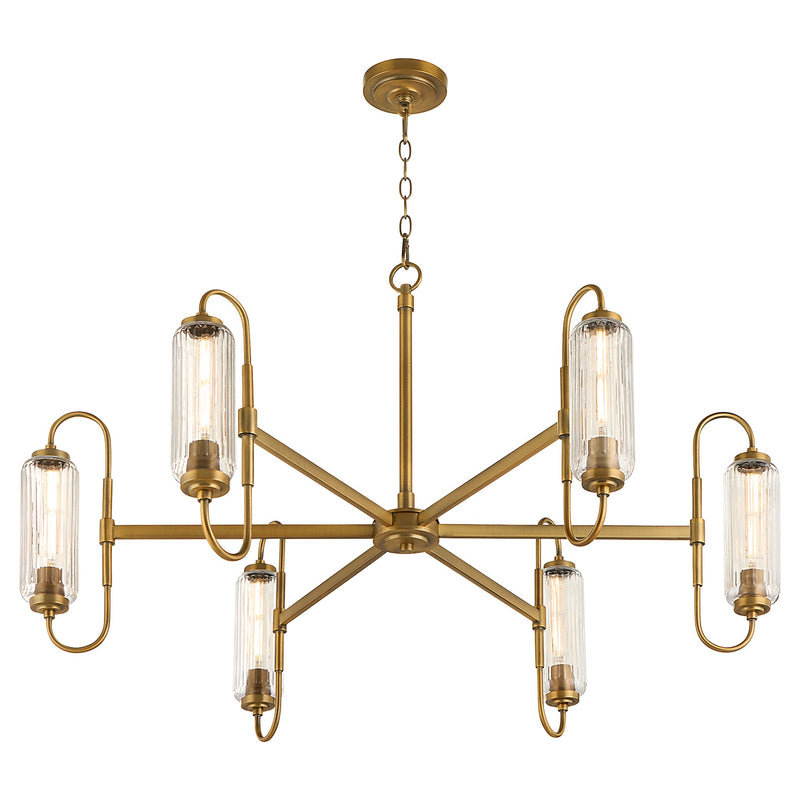 Whitmire 6 Light Chandelier in Brushed Brass