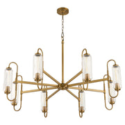 Whitmire 8 Light Chandelier in Brushed Brass