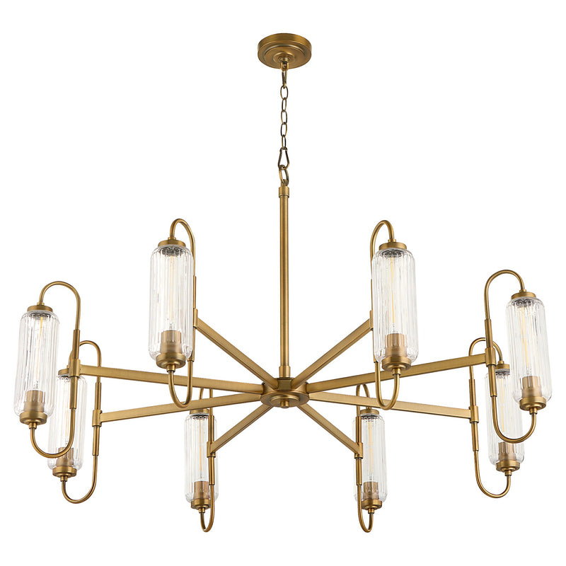 Whitmire 8 Light Chandelier in Brushed Brass
