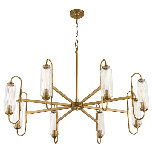Whitmire 8 Light Chandelier in Brushed Brass