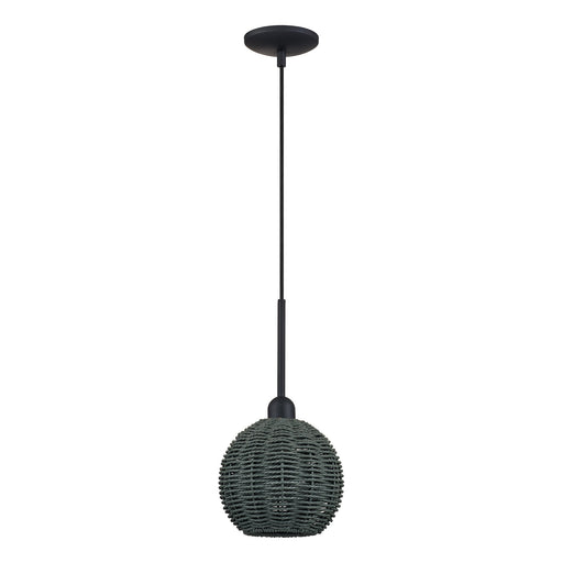 Deluna Mini Globe Pendant in Black