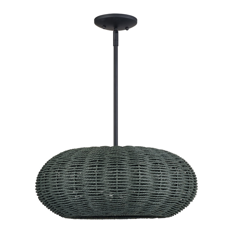 Deluna 3-Light Chandelier in Black