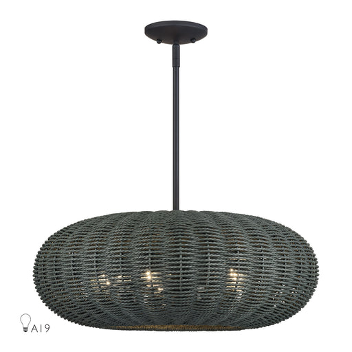 Deluna 5-Light Chandelier in Black