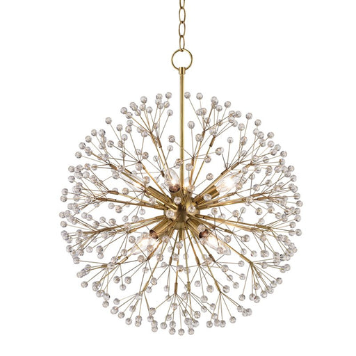 Dunkirk 8-Light Chandelier in Aged Brass