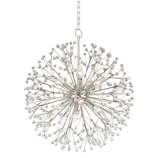Dunkirk 8-Light Chandelier in Polished Nickel
