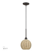 Summervine Mini Globe Pendant in Bronze