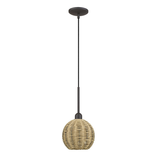 Summervine Mini Globe Pendant in Bronze
