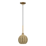 Summervine Mini Globe Pendant in Antique Gold Leaf