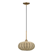 Summervine Pendant in Antique Gold Leaf
