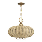 Summervine 3-Light Chandelier in Antique Gold Leaf