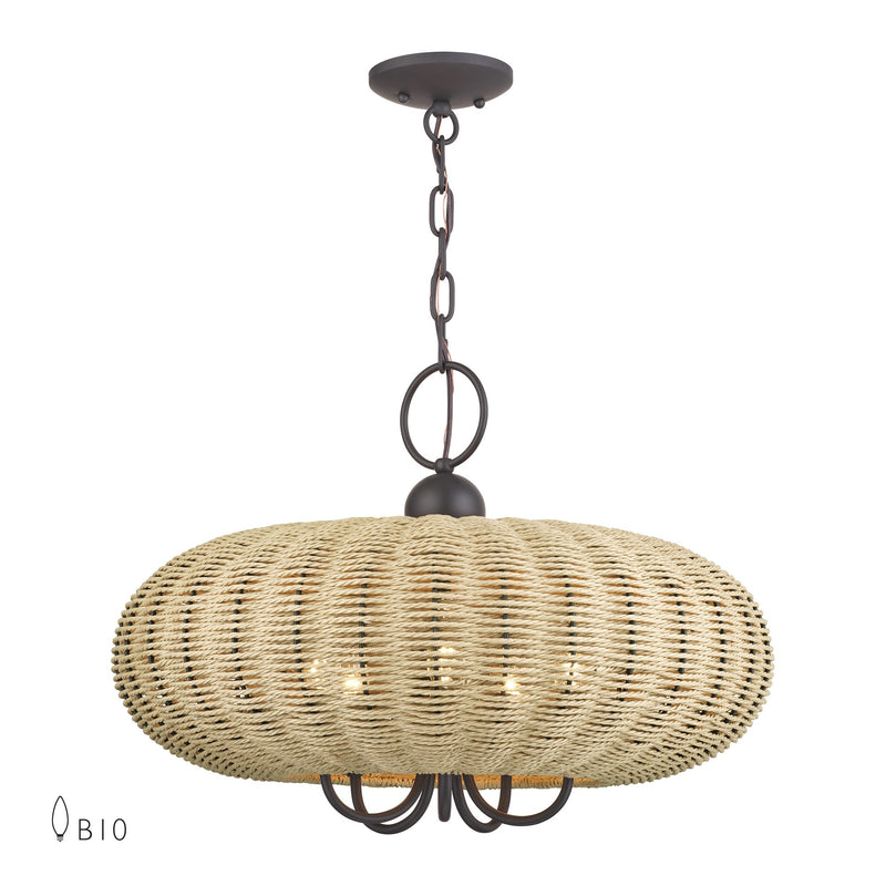 Summervine 5-Light Chandelier in Bronze