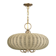 Summervine 5-Light Chandelier in Antique Gold Leaf