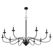 Maryse 10 Light Chandelier in Matte Black