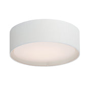 Prime 20" LED Flush Mount with Hi-Lo Dimming Sensor in White Linen