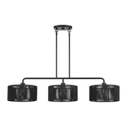 Acordia 3-Light Extra Large Linear Chandelier in Black
