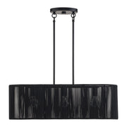 Acordia 3-Light Medium Linear Chandelier in Black