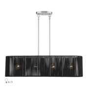 Acordia 4-Light Large Linear Chandelier in Painted Nickel