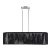 Acordia 4-Light Large Linear Chandelier in Painted Nickel