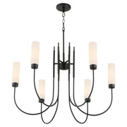 Jerome 6 Light Chandelier in Matte Black