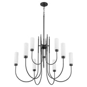 Jerome 9 Light Chandelier in Matte Black