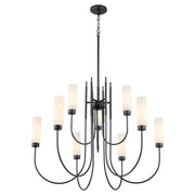 Jerome 9 Light Chandelier in Matte Black