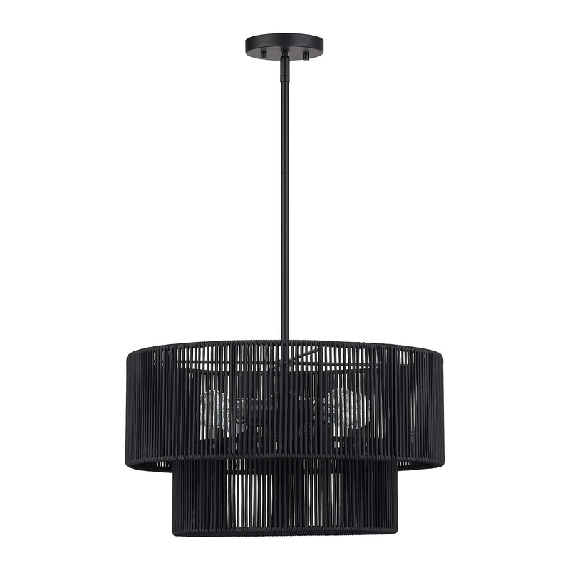 Acordia 4-Light Chandelier in Black