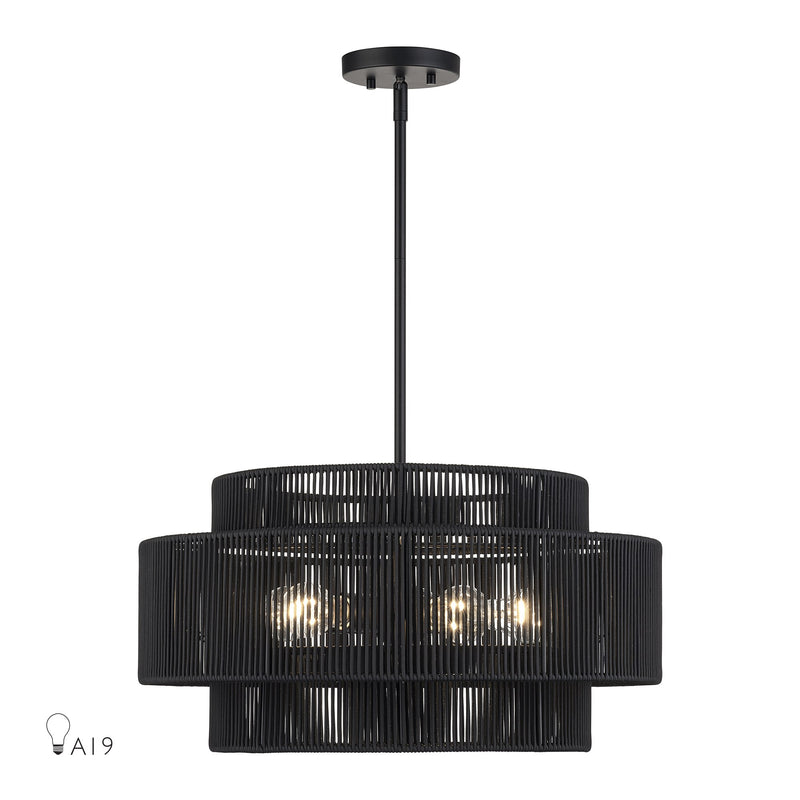 Acordia 5-Light Chandelier in Black