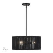 Acordia 3-Light Chandelier in Black