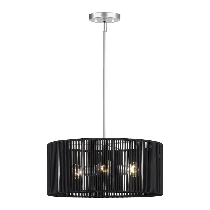 Acordia 3-Light Chandelier in Painted Nickel