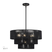 Acordia 6-Light Chandelier in Black
