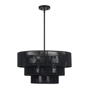 Acordia 6-Light Chandelier in Black