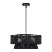 Florell 4-Light Chandelier in Black