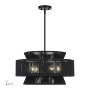 Florell 5-Light Chandelier in Black
