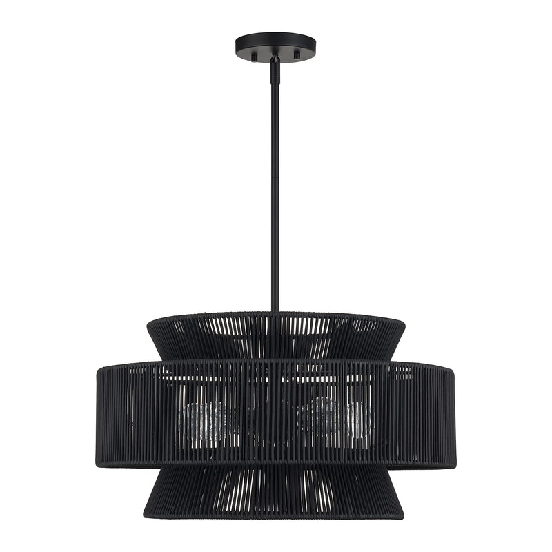 Florell 5-Light Chandelier in Black